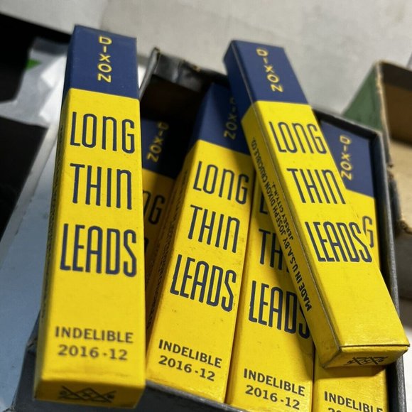 12 NOS Huge Vintage Mechanical Pencil Lead Boxes Lot Unopened Rare Dixon Boxes! - Picture 2 of 3